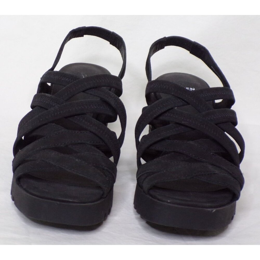 🆕 EILEEN FISHER Tally Strappy Platform Sandal Shoe Black 7 - Picture 7 of 14
